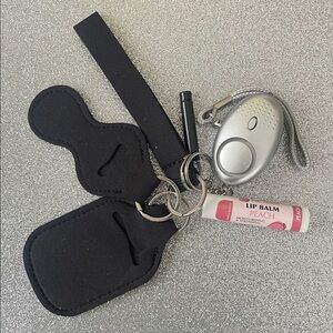 NWOT Kid Friendly Solid Black Safety Keychain Set